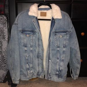 Women’s American Eagle faux fur lined denim coat